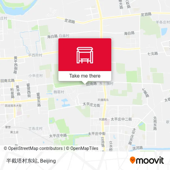 半截塔村东站 map