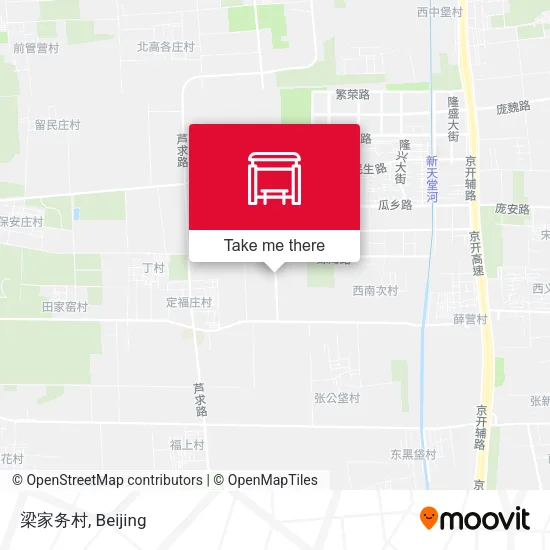 梁家务村 map