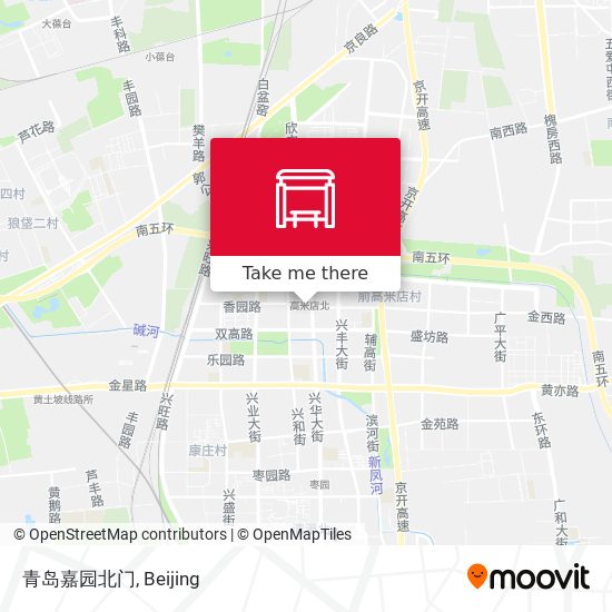 青岛嘉园北门 map