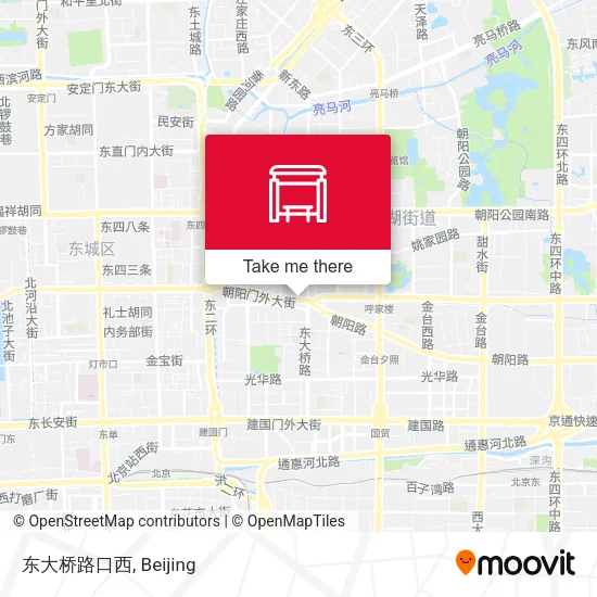 东大桥路口西 map