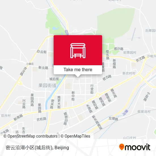 密云沿湖小区(城后街) map