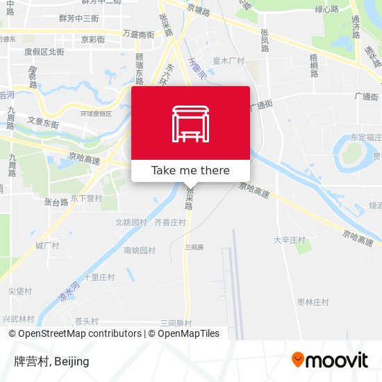 牌营村 map