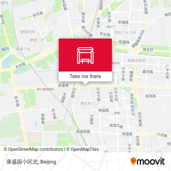 康盛园小区北 map
