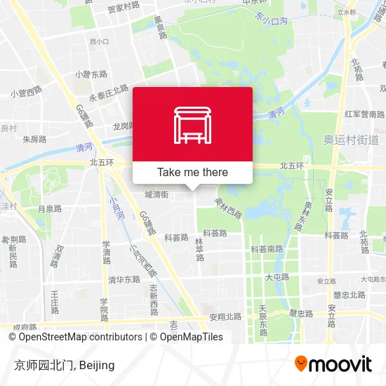 京师园北门 map