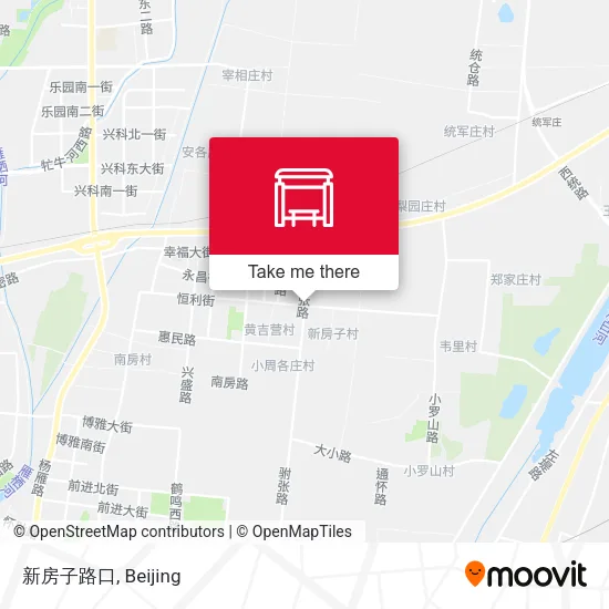 新房子路口 map
