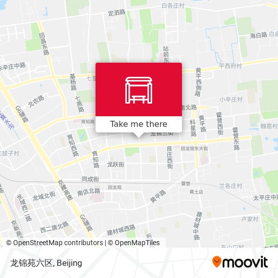 龙锦苑六区 map