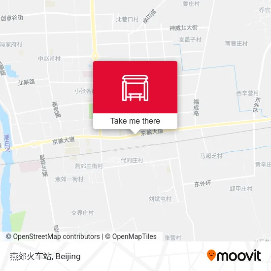 燕郊火车站 map