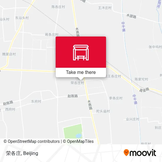 荣各庄 map