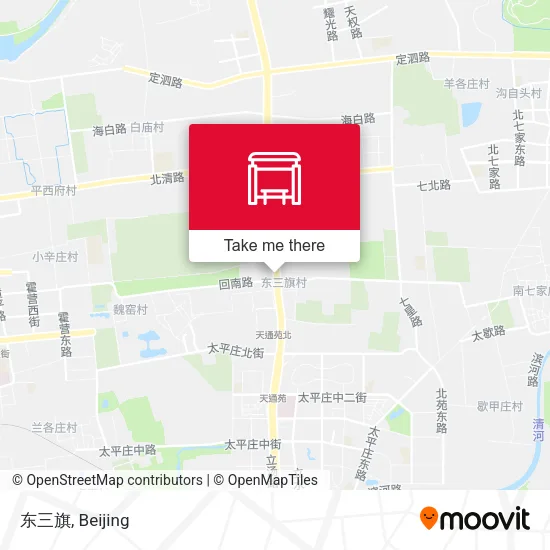 东三旗 map