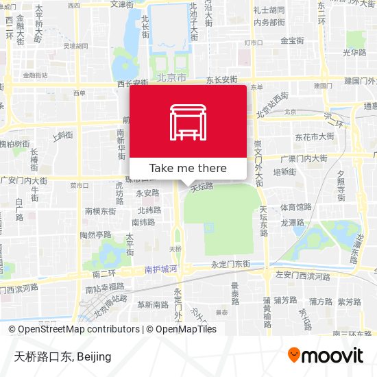 天桥路口东 map