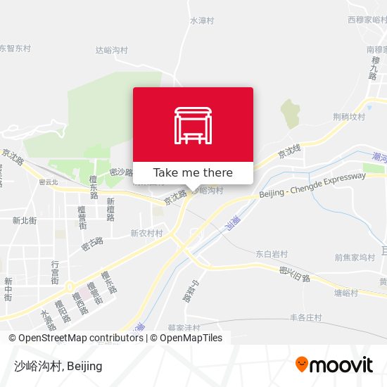 沙峪沟村 map