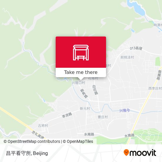昌平看守所 map
