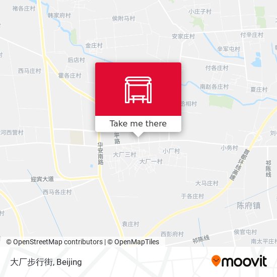 大厂步行街 map