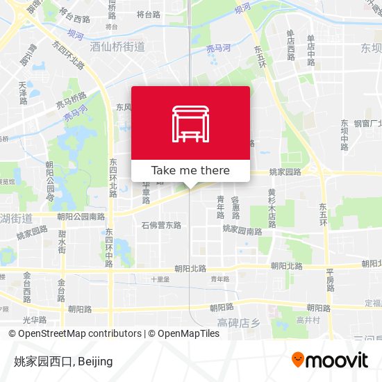 姚家园西口 map