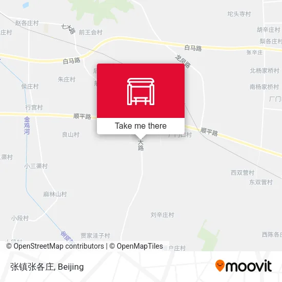 张镇张各庄 map