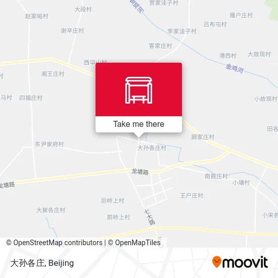 大孙各庄 map