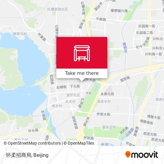 怀柔招商局 map