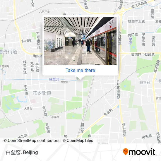白盆窑 map