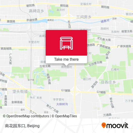 南花园东口 map