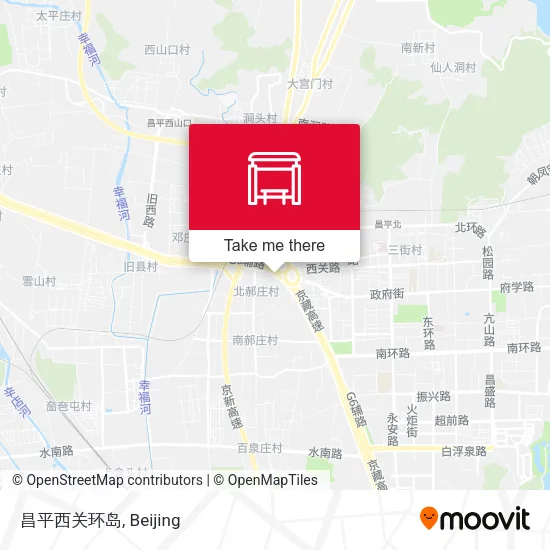 昌平西关环岛 map