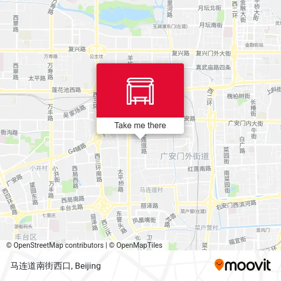 马连道南街西口 map