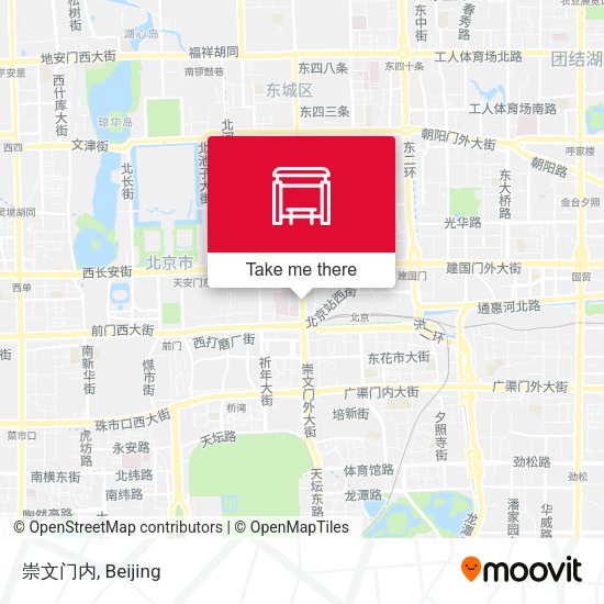 崇文门内 map