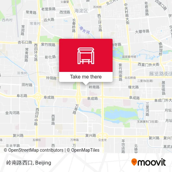 岭南路西口 map