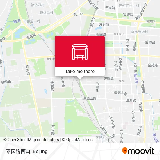 枣园路西口 map