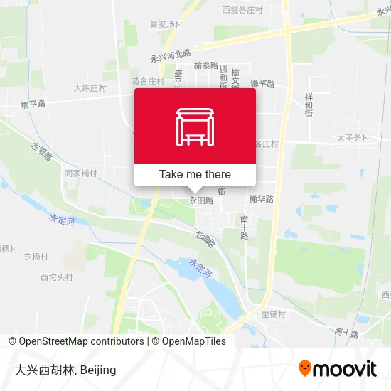 大兴西胡林 map