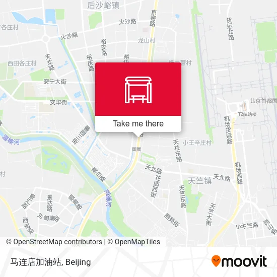 马连店加油站 map