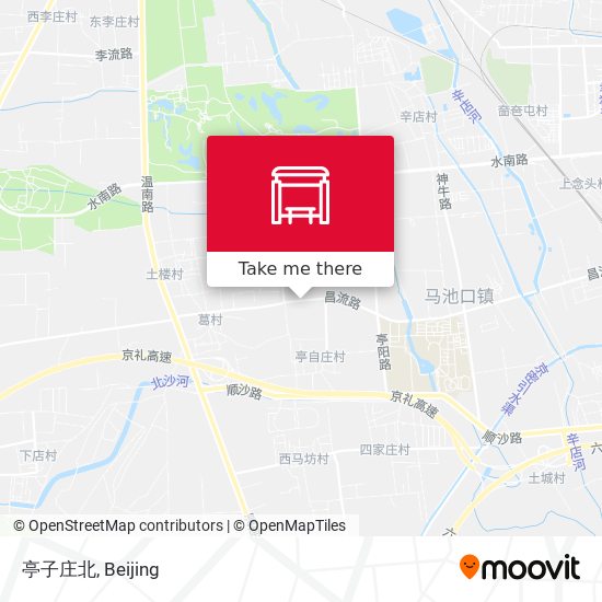 亭子庄北 map