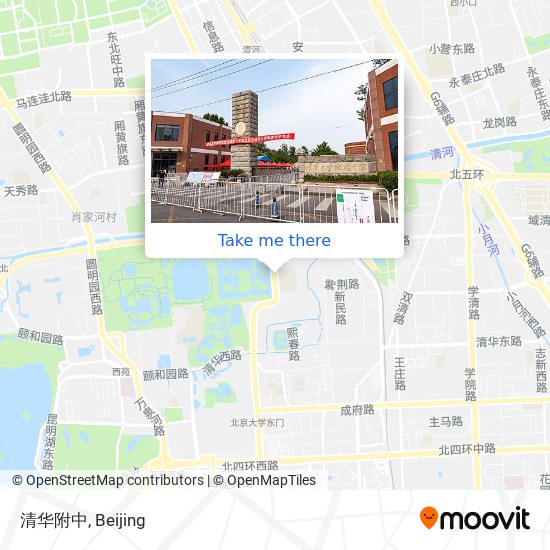 清华附中 map