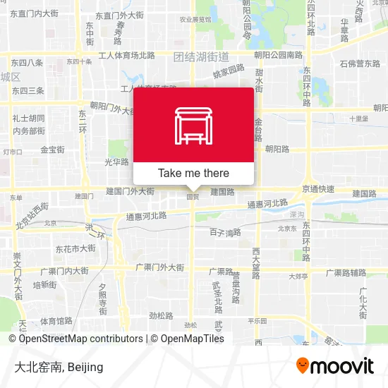 大北窑南 map