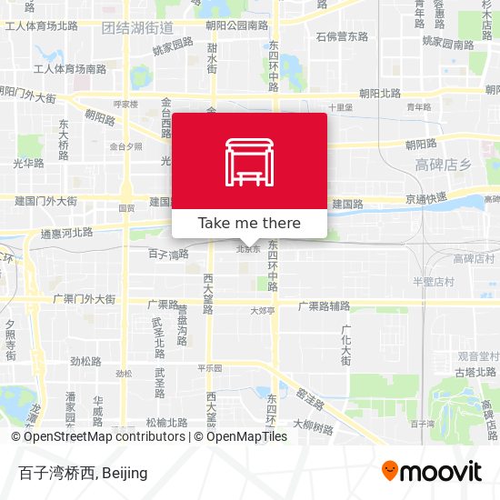 百子湾桥西 map