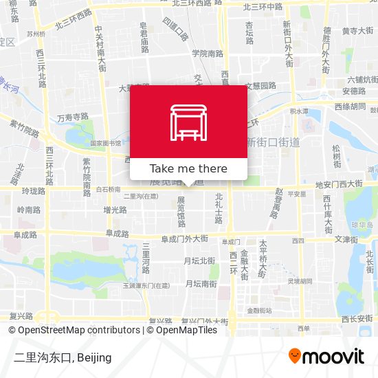 二里沟东口 map