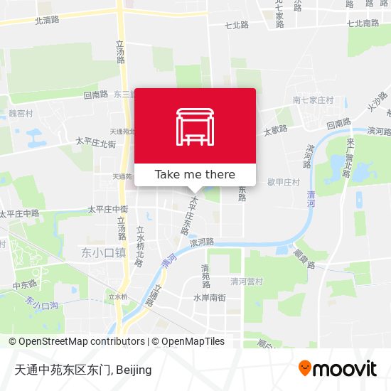 天通中苑东区东门 map