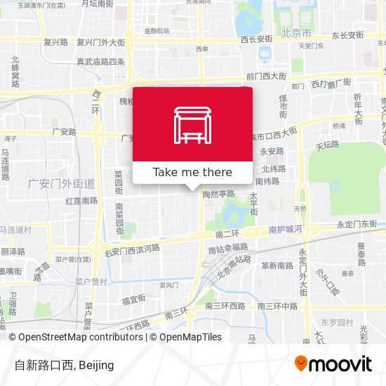 自新路口西 map