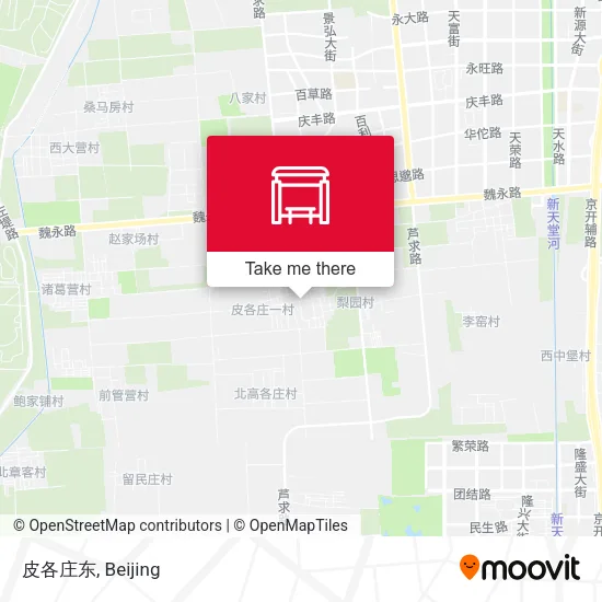 皮各庄东 map