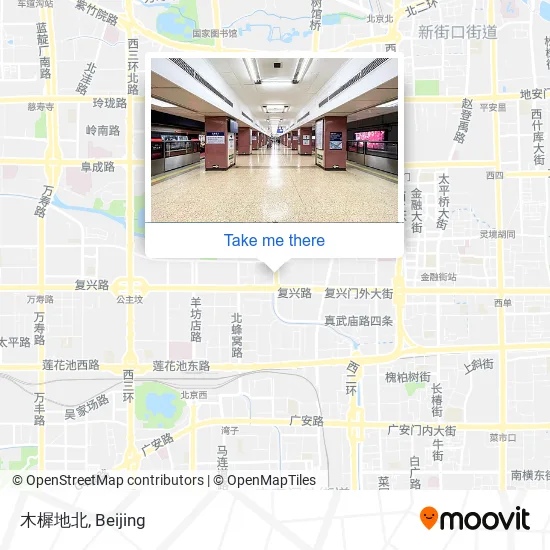 木樨地北 map
