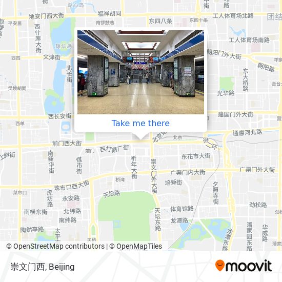 崇文门西 map