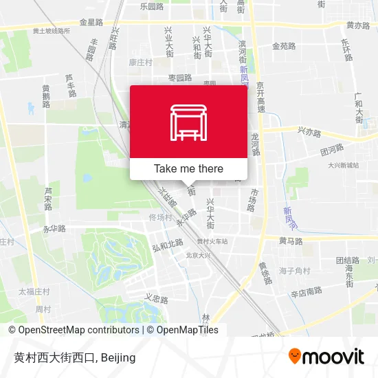 黄村西大街西口 map