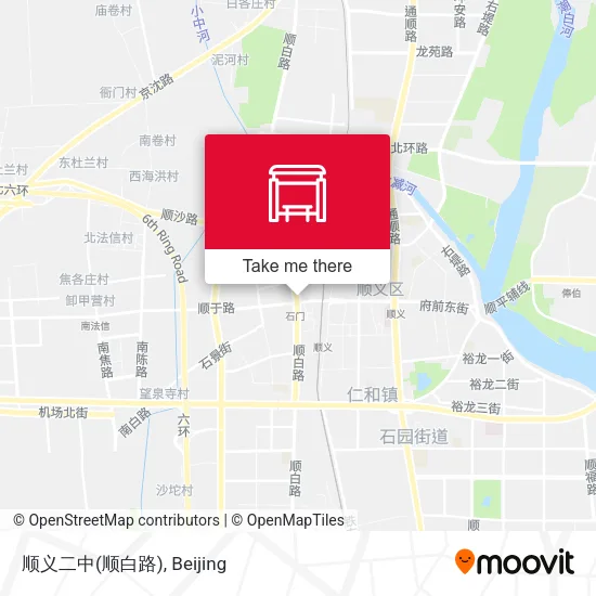 顺义二中(顺白路) map