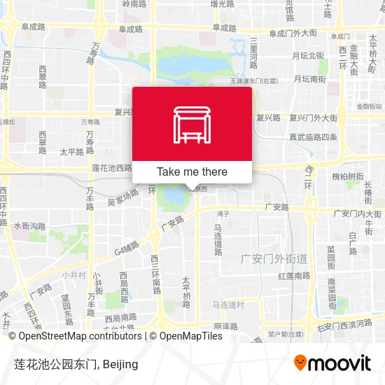 莲花池公园东门 map