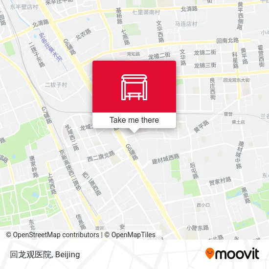 回龙观医院 map