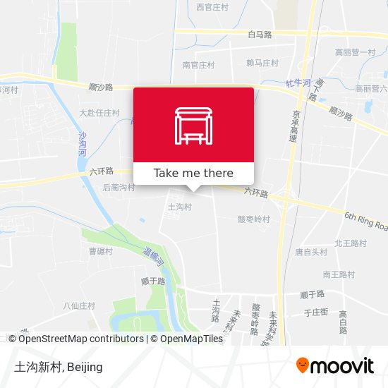 土沟新村 map