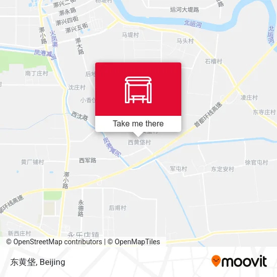 东黄垡 map