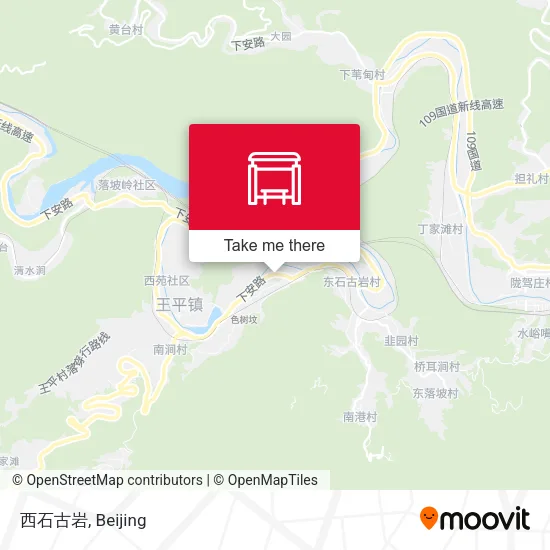 西石古岩 map