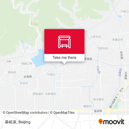 暴峪泉 map