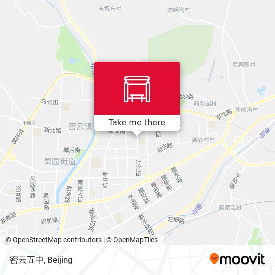 密云五中 map