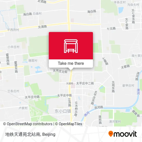 地铁天通苑北站南 map